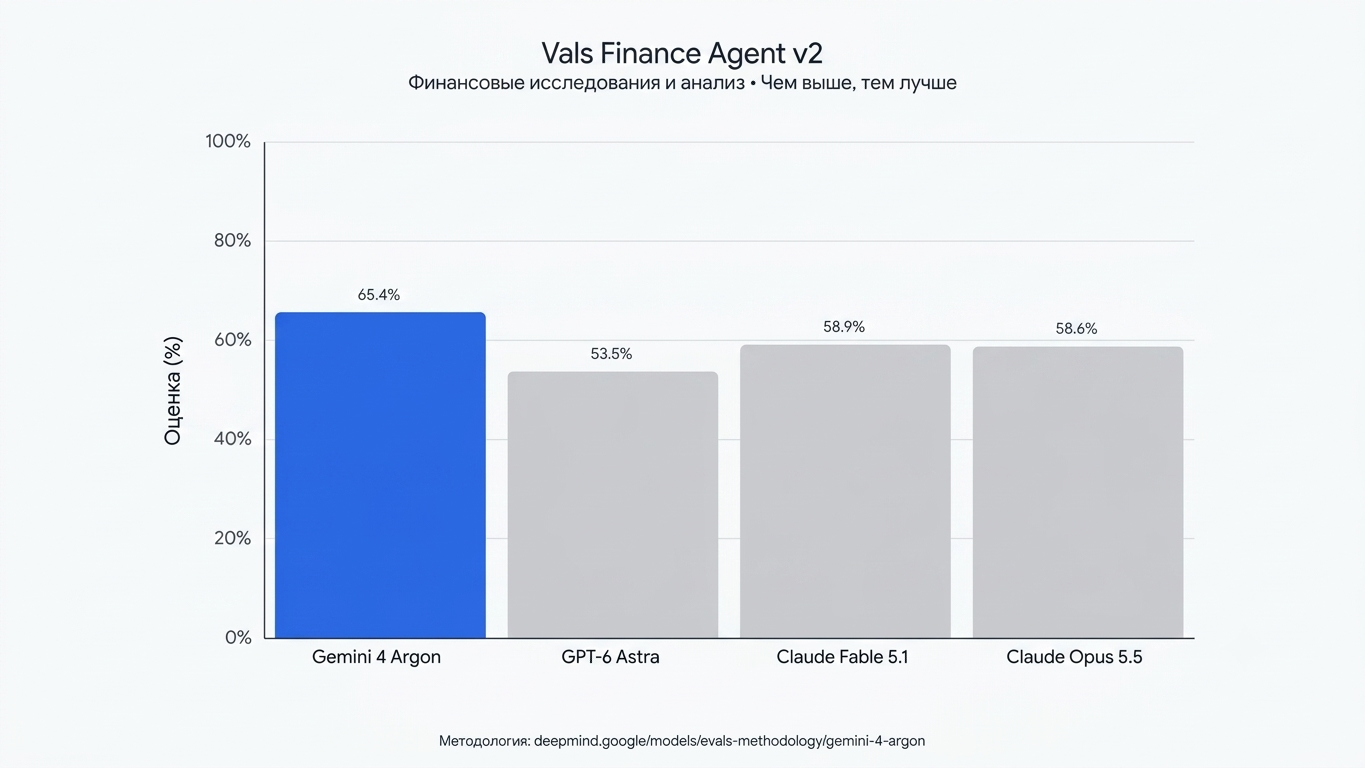 График финансового бенчмарка Val's Finance с результатами сравнения моделей