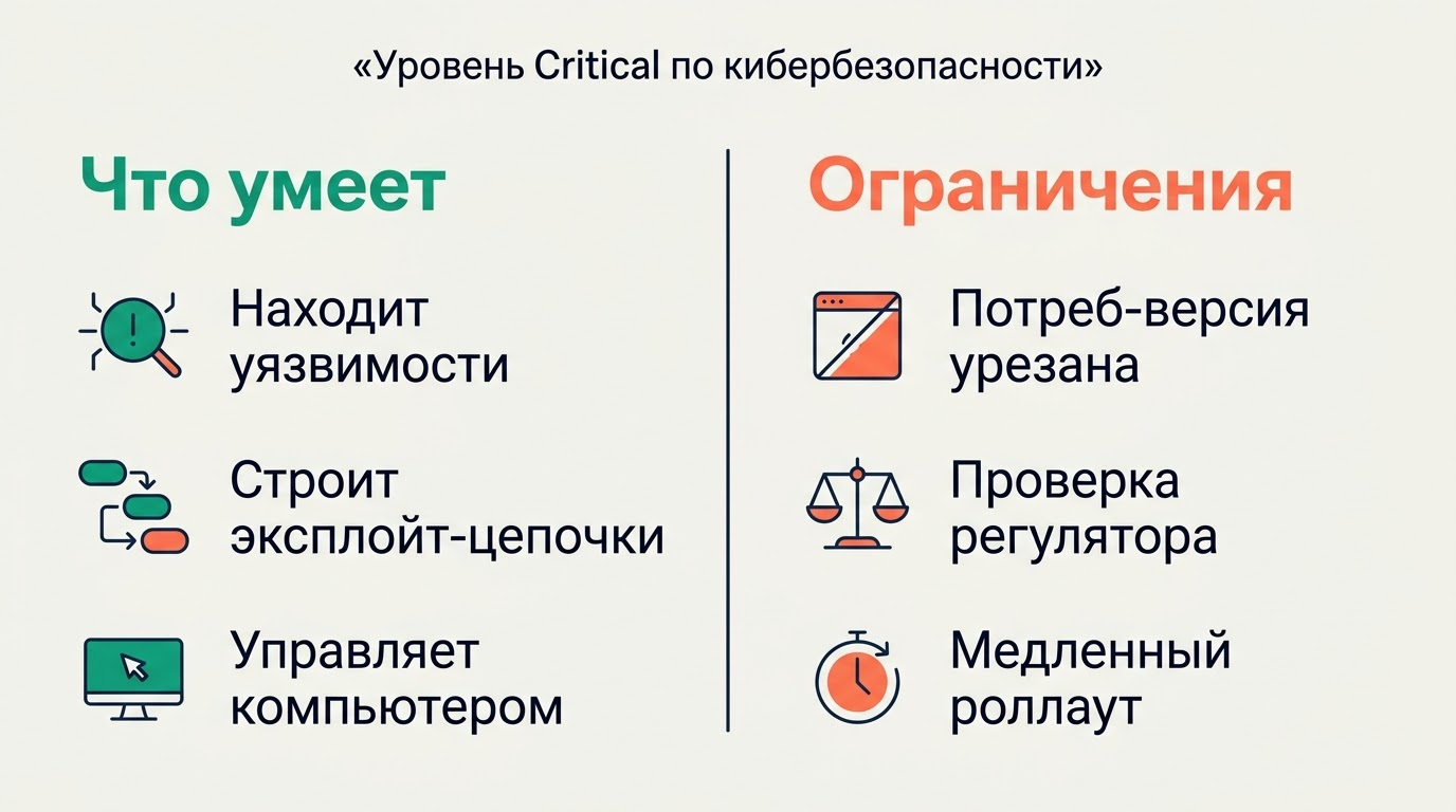 Уровень Critical по кибербезопасности: что умеет GPT-6 Astra и какие у него ограничения